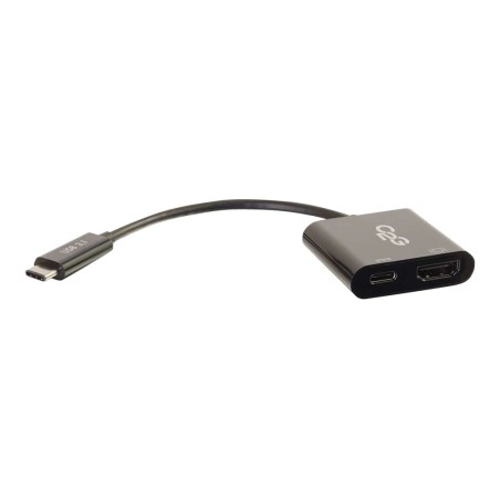 Cbl/USB-C to HDMI+USB-C Charging Black