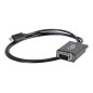Cbl/USB-C To DB9 Serial RS232 AdptrCable
