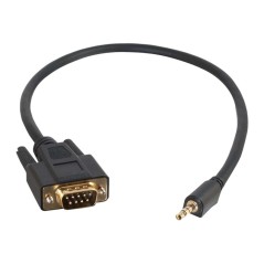Adapter/DB9 Male to 3.5mm Bk 0.5m