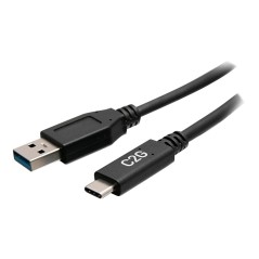 6in USB 3.0 USB-C TO USB-A M/M BLK