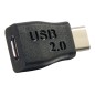 Cbl/USB C to 2.0 Micro B Female Adapter