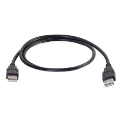 1m USB 2.0 A MALE/A MALE CBL BLK