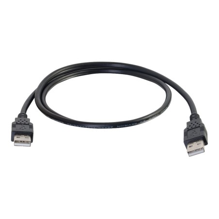 1m USB 2.0 A MALE/A MALE CBL BLK