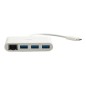 USB-C Ethernet and 3-Port USB Hub White