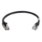Cbl/10m CAT6A Shielded Patch Cable Black