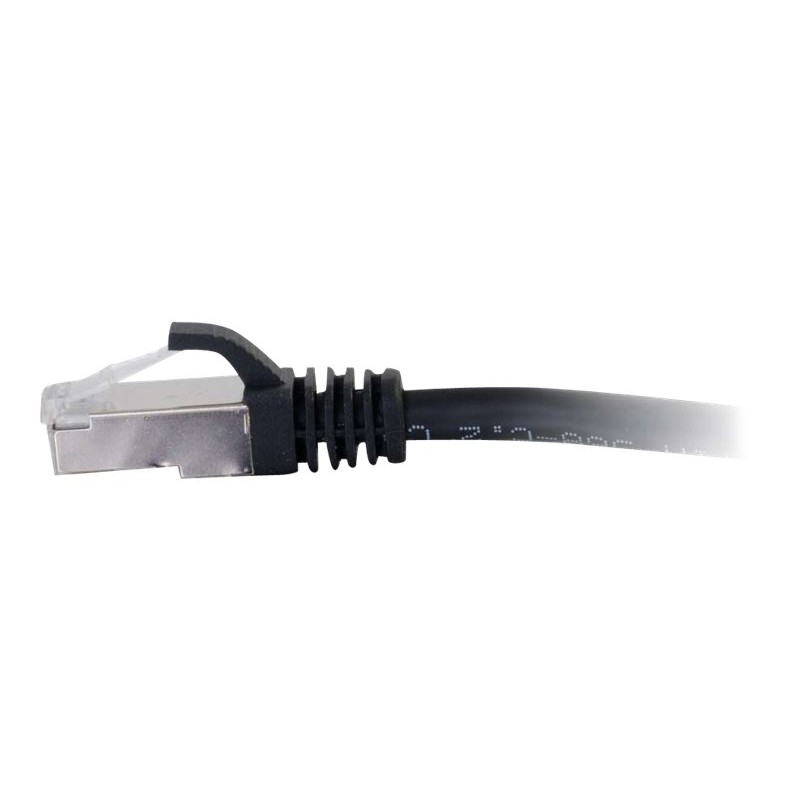 Cbl/0.3m CAT6A Shielded PatchCable Black