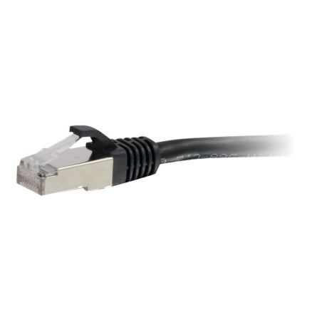 Cbl/0.3m CAT6A Shielded PatchCable Black