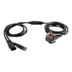 Cbl/3m BS 1363 to 2x C13 Y-Cable