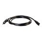 Cbl/3m CEE 7/7 to IEC 60320 C7 Pwr Cord