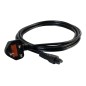 Cbl/0.5m BS 1363 to IEC 60320 C5 PwrCord Cbl/0.5m BS 1363 to IEC 60320 C5 PwrCord