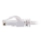 Cbl/3M White CAT6 PVC Snagless UTP Patch