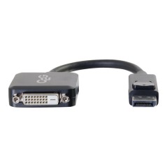 20cm DisplayPort M to DVI F BLK