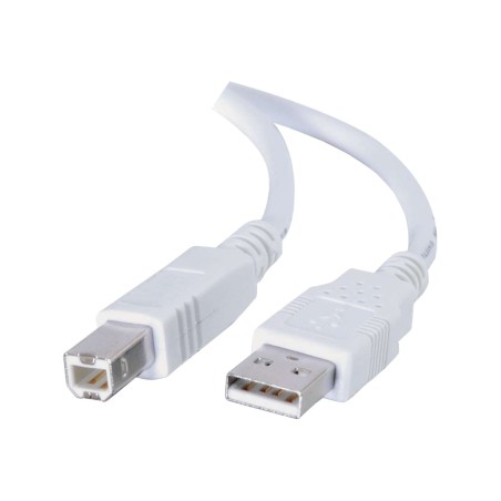 2m USB 2.0 A/B CBL WHITE