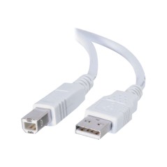 1m USB 2.0 A/B CBL WHITE