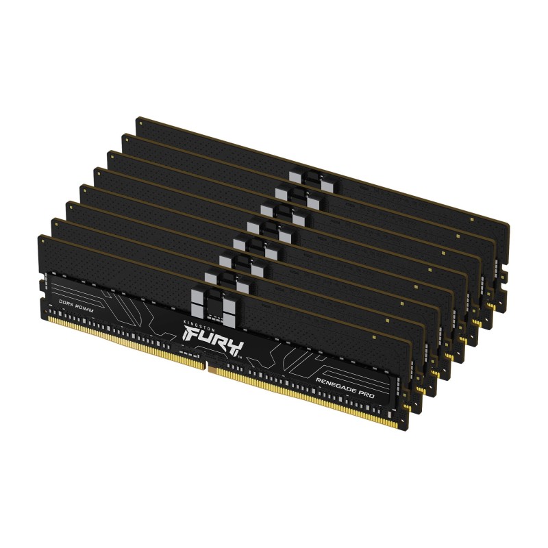 Kingston Technology FURY 256 Go 5600 MT/s DDR5 ECC Reg CL28 DIMM (kit de 8) Renegade Pro EXPO
