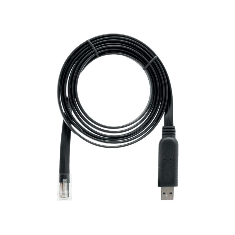 QNAP CAB-CONSOLE-URJ45-1M8 câble USB 1,8 m RJ-45 USB A Noir QNAP CAB-CONSOLE-URJ45-1M8 câble USB 1,8 m RJ-45 USB A Noir