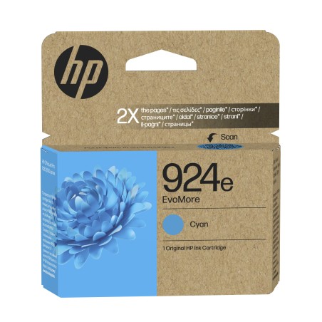 HP 924e Cartouche d’encre authentique Cyan EvoMore