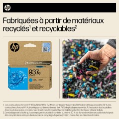 HP 937e Cartouche d’encre authentique Cyan EvoMore