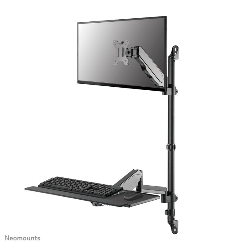 Neomounts WL90-325BL1 Station de travail assis-debout - mural - 17-32" - ressort à gaz