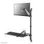 Neomounts WL90-325BL1 Station de travail assis-debout - mural - 17-32" - ressort à gaz