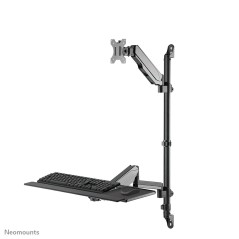 Neomounts WL90-325BL1 Station de travail assis-debout - mural - 17-32" - ressort à gaz
