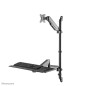 Neomounts WL90-325BL1 Station de travail assis-debout - mural - 17-32" - ressort à gaz