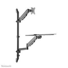 Neomounts WL90-325BL1 Station de travail assis-debout - mural - 17-32" - ressort à gaz