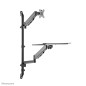 Neomounts WL90-325BL1 Station de travail assis-debout - mural - 17-32" - ressort à gaz