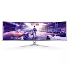 Philips Evnia 8000 49M2C8900L 00 écran plat de PC 124,2 cm (48.9") 5120 x 1440 pixels Dual QHD QD-OLED Blanc