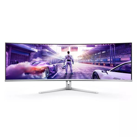 Philips Evnia 8000 49M2C8900L 00 écran plat de PC 124,2 cm (48.9") 5120 x 1440 pixels Dual QHD QD-OLED Blanc