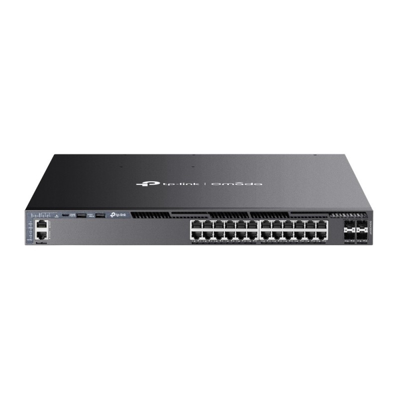 TP-Link Omada SG6428XHP commutateur réseau Géré L3 Gigabit Ethernet (10/100/1000) Connexion Ethernet, supportant l'alimentation TP-Link Omada SG6428XHP commutateur réseau Géré L3 Gigabit Ethernet (10/100/1000) Connexion Ethernet, supportant l'alimentation