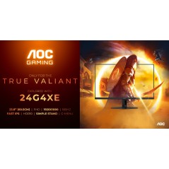 AOC 24G4XE écran plat de PC 60,5 cm (23.8") 1920 x 1080 pixels Full HD LCD Noir, Gris