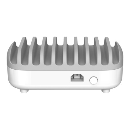 10 Port USB Charg Dock station WHT UK