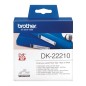 Brother DK-22210 ruban d'étiquette Noir sur blanc Brother DK-22210 ruban d'étiquette Noir sur blanc