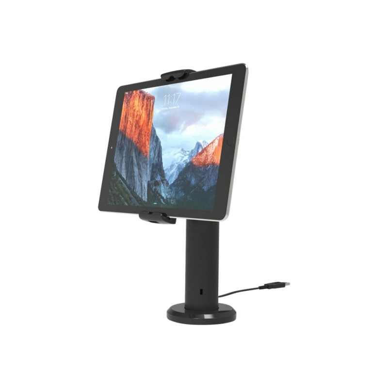 Univ Pole Stand+Cling Holder 20cm Black