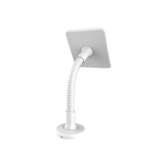 Tablet Kiosk Flexible Arm Mount White