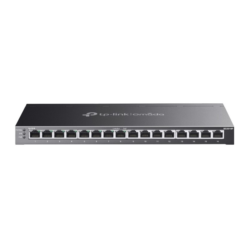 TP-Link Omada SG2016P commutateur réseau Géré L2/L2+ Gigabit Ethernet (10/100/1000) Connexion Ethernet, supportant TP-Link Omada SG2016P commutateur réseau Géré L2/L2+ Gigabit Ethernet (10/100/1000) Connexion Ethernet, supportant