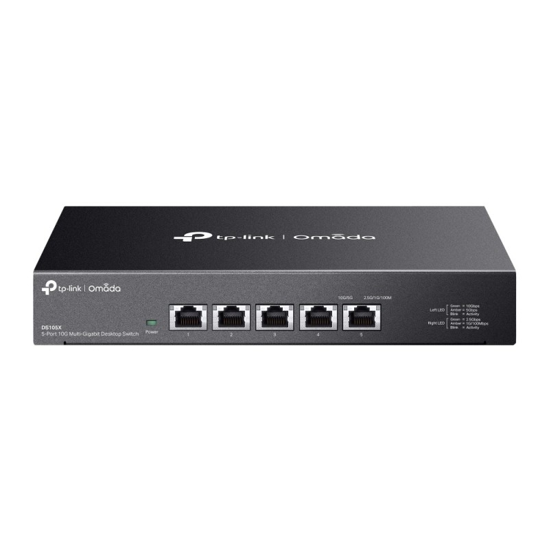 TP-Link Omada DS105X commutateur réseau Non-géré 10G Ethernet (100/1000/10000) Noir TP-Link Omada DS105X commutateur réseau Non-géré 10G Ethernet (100/1000/10000) Noir