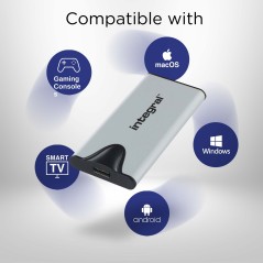 Integral SlimXpress Pro INSSD2TPORT3.2SLIMXS lecteur à circuits intégrés externe 2 To USB 3.2 Gen 2x2