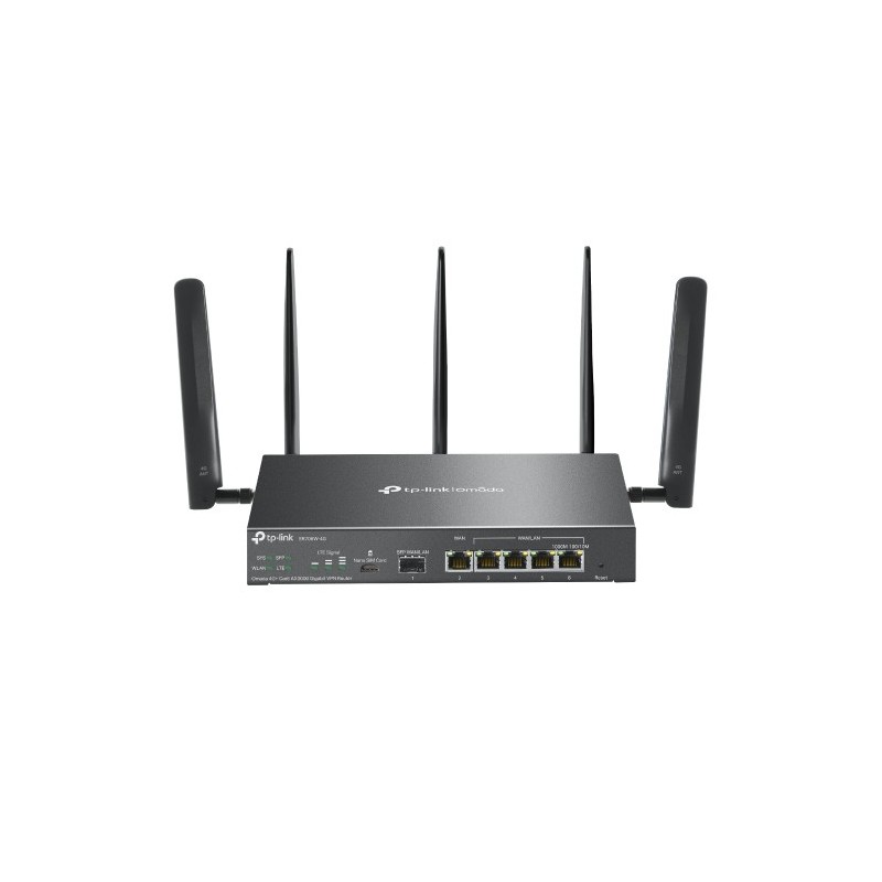 TP-Link Omada ER706W-4G routeur sans fil Gigabit Ethernet Bi-bande (2,4 GHz / 5 GHz) Noir TP-Link Omada ER706W-4G routeur sans fil Gigabit Ethernet Bi-bande (2,4 GHz / 5 GHz) Noir