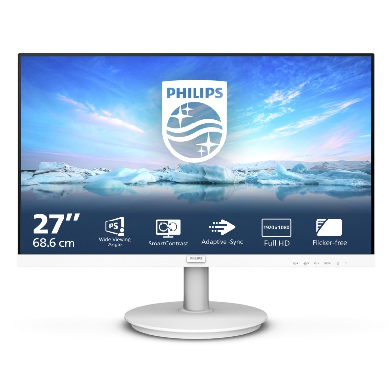 Philips V Line 271V8AW/00 écran plat de PC 68,6 cm (27") 1920 x 1080 pixels Full HD LCD Blanc Philips V Line 271V8AW/00 écran plat de PC 68,6 cm (27") 1920 x 1080 pixels Full HD LCD Blanc