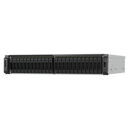 QNAP TS-H3077AFU-R7-64G serveur de stockage NAS Rack (2 U) AMD Ryzen™ 5 64 Go DDR5 0 To QuTS hero Noir, Métallique