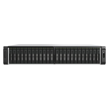 QNAP TS-H3077AFU-R7-64G serveur de stockage NAS Rack (2 U) AMD Ryzen™ 5 64 Go DDR5 0 To QuTS hero Noir, Métallique