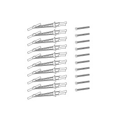 HOLLOW WALL TRACK MOUNTING KIT