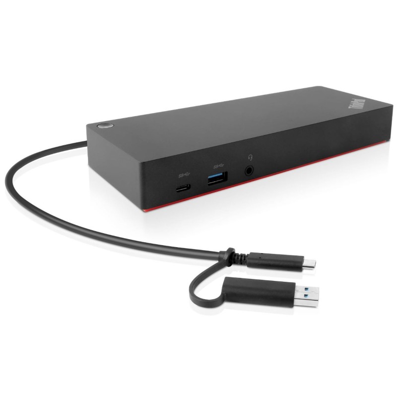 Lenovo 40AF0135EU station d'accueil Avec fil Noir Lenovo 40AF0135EU station d'accueil Avec fil Noir