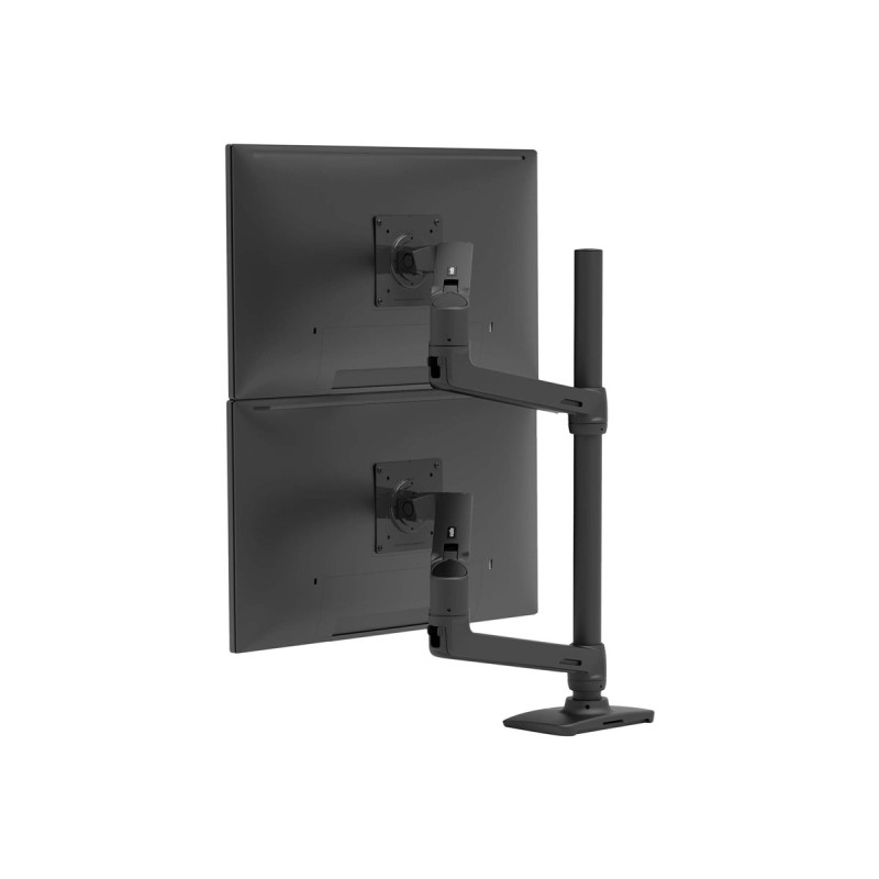 LX Dual Stacking Arm Tall Pole Black