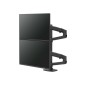 LX Dual Stacking Arm Tall Pole Black