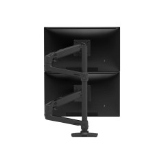 LX Dual Stacking Arm Tall Pole Black