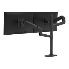 LX Dual Stacking Arm Tall Pole Black