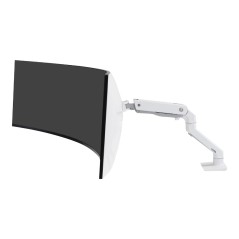 HX Desk Monitor Arm+HD Pivot White